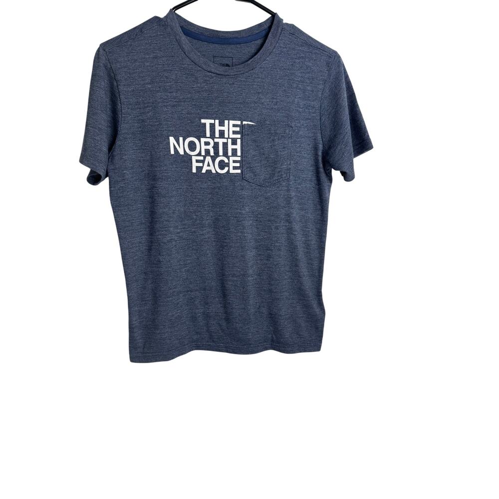 The North Face Youth Short Sleeve Pocket T-Shirt – Blue Heather